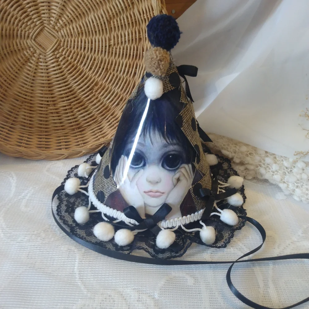 Unique Black and White Party Hat